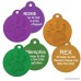 Round Paw Personalized Pet ID Tags | 8 Colors Options | Durable Lightweight Anodized Aluminum | For Cats and Dogs - B00D3JFRT4 id=ASIN