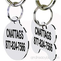 Stainless Steel Pet ID Tags Dog Tags Personalized Front and Back Engraving - B01MAX6VQR