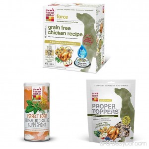 Honest Kitchen The Starter Kit - Natural Grain Free Chicken Dog Food Digestive Supplement and Toppers - Force Perfect Form & Proper Toppers - B078NLH5YR