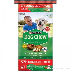 Purina Dog Chow Complete Adult Chicken and Barley Dry Dog Food NEW REAL CHICKEN (57 lbs.) (pack of 4) - B079137KTQ