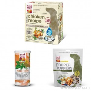The Honest Kitchen Human Grade Dehydrated Organic Grain Chicken Dog Food Starter Kit - Revel - B078NPS9VY