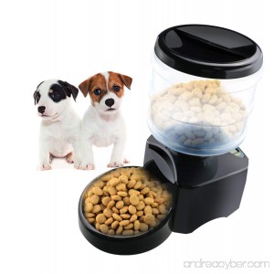 CEESC Electronic Automatic Pet Feeder 5L Digital LCD Screen and Voice Recording - B075SC8NY8