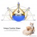 GOKKO Dog Food Dispenser Tumbler IQ Treat Dispensing Toy Snack Feeder Pet Tumbler Toy with Metal Bell - B074DRW26Q
