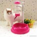 Hoxekle 1Pcs Pet Plastic Automatic Adjustable Drinking Dog Cat Drinking fountain Stand Dog Cat Dish Bowl Water Feeder Dish Bowl Dural Port - B07CCLXB9X