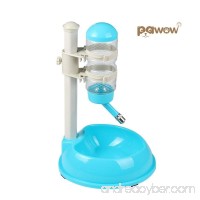 Pawow Pet Dog Cat Automatic Water Food Feeder Bowl Bottle Standing Dispenser  Blue - B01HTG5Q2E
