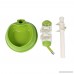 Pawow Pet Dog Cat Automatic Water Food Feeder Bowl Bottle Standing Dispenser Green - B01HTG5SUY