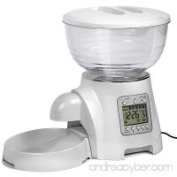 Paws & Pals Automatic Electronic Timer Programmable Dog Feeder for Large to Small Dogs - White - B079K2LTYZ
