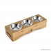 Be Good Small Dog and Cat Bowls Stainless Steel Food Water Feeder with Non-Slip Raised Stand Set of Double Bowls Perfect for Feeding Small Dogs Cats and Puppies Random Color - B073VQDGGN