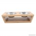 EXPAWLORER Elevated Dog Cat Bowls and Stand Set Nature Bamboo Raised Pet Feeder Small - B072LTHH33