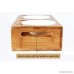 Lepet Elevated Dog Cat Bowls Raised Pet Feeder Solid Bamboo Stand Perfect for Cats and Small Dogs - B01IN99V3Q