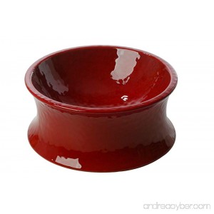 One for Pets The Kurve Raised Pet Bowl Large Red - B00AGSB72G