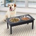 PawHut 23” Wooden Heavy Duty Dog Food Bowls Pet Elevated Feeding Station - B07D8S7HXM