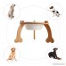 Petacc Elevated Dog Bowl Ceramic Pet Bowl Raised Pet Water Bowls with Detachable Bamboo Stand 1500ml Suitable for Medium and Large Dogs - B07BFQ4Y9V