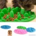 UEETEK Pet Puppy Dog Cat Slow Feeder Anti Slip Choke No Gulp Bloat Water Bowl Feed Dish - Size S(Blue) - B06ZZ4CN1Q
