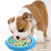 Zeroyoyo Portable Puppy Dog Cat Pet Accessories Slow Down Eating Feeder Plastic Dish Feeding Food Water Bowl Random Color - B019TSIZS2