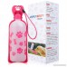 Anpetbest Dog Water Bottle Pink Pet Water Dispenser Drink Bottle for Daily Walks Hiking Camping Beach and on the Go BPA Free Plastic (22 fl oz) - B07BLMBB8H