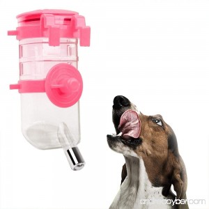 Aolvo Pet Water Bottles Hanging Water Dispenser Automatica Water Drinking Feeder for Dogs Cats Hamsters Rabbits and Other Animals-350ML - B07DSDMS6K