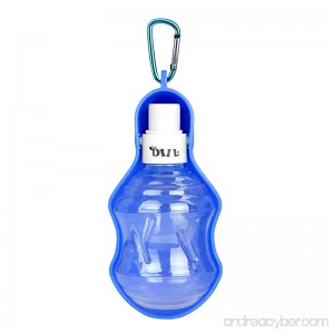 Petbob Pet Water Bottle Portable Dog Travel Drinker with Metal Carabiner Pet Water Bowl No Drip Water Dispenser for Small to Large Pet - B06ZYZN9Y3
