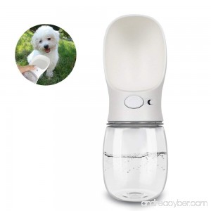 PetiJoy [Upgraded Version Portable Dog Water Bottle for Walking Pet Travel Water Dispenser 17oz/500ml Extra Large Capacity Food Grade ABS BPA Free - B07F9S86L7