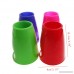 Tangc 2 in 1 Hamster Water Bottle Holder 80ML Dispenser With Base Hut Small Pet Nest (Color random) - B01MSBACXC