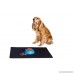 Masco Dog Food Mat - Premium Quality Waterproof Dog Cat Pet Mats Non-Slip Silicone Dog Bowl Mat Large Black Pet Placemats FDA Grade Feeding Mat for Indoor Outdoor with Silicone Frisbee - B078KFPZVV