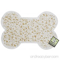 ORE Pet Recycled Rubber Pet Placemat Mini Bone - White - B000CC00VU