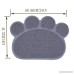 Wenosda Pet Food/Feeding/Bowl Mat/Pad for Dog & Cat (grey PVC 40X30CM/15.7x12IN) - B07439P5JW