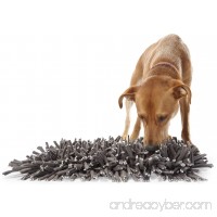 Wooly Snuffle Mat - Feeding Mat for Dogs (12" x 18") - Grey Feeding Mat - Encourages Natural Foraging Skills - Easy to Fill - Fun to Use Design - Durable and Machine Washable - Perfect for Any Breed - B01N1FV55I