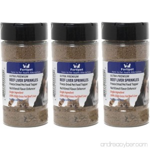 Fortipet Freeze Dried Raw Sprinkles for Healthy Digestion Dog and Cat Food Topper and Treat - B07D8MPVCH
