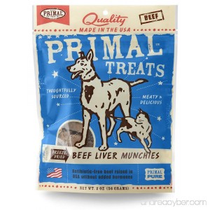 Primal Freeze-Dried Beef Liver Munchies 2oz - B00Y0R4QBS