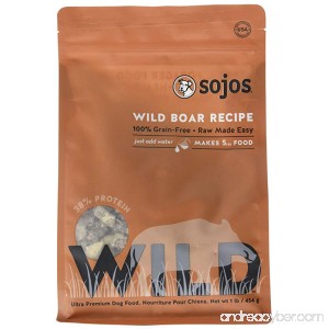 Sojo's Freeze Dried Raw Wild Boar Recipe - B00VN97BPE