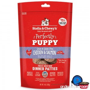 Stella & Chewy's Freeze Dried Dog Food Patties Snacks Perfectly Puppy 14 Oz Bag With HotSpot Pets Food Bowl - Made in USA - B07FK6Q5Z7
