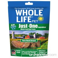 Whole Life Pet Just One-Single Ingredient Freeze Dried Treats for Dogs Pure Duck Breast 3oz - B005RZM3PS