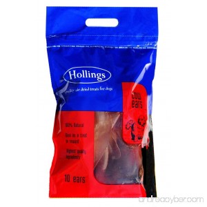 Hollings Cow Ears for Dogs (Bag Size: Pack of 10) - B009VS4YW2