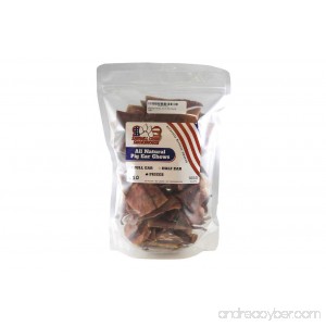 Pig Ear Small Chews 50 PackSourced and Made in USA Natural USDA human grade - B00UEY5DXG