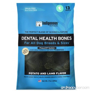 Indigenous Dental Health Bones 17 oz Potato and Lamb Flavor - B00W7YJ5DA