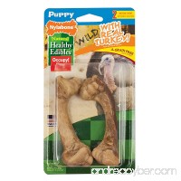 Nylabone Healthy Edibles Puppy Chew Treats  Turkey  Medium  2 Count - B01HQMFOPK